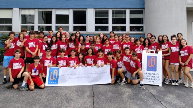 AYF-Camp-Haiastan-campers-and-counselors-in-front-of-the-Armenian-Historical-Association-of-Rhode-Island-678x381